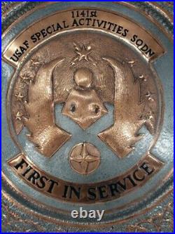 United States Air Force USAF First In Service 1141st Squadren 1940s VTG Plaque United States Air Force USAF First In Service 1141st Squadren 1940s VTG Plaque