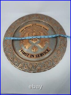 United States Air Force USAF First In Service 1141st Squadren 1940s VTG Plaque United States Air Force USAF First In Service 1141st Squadren 1940s VTG Plaque