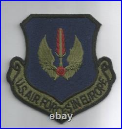United States Air Force in Europe (USAFE) Military Patch Subdued USAF