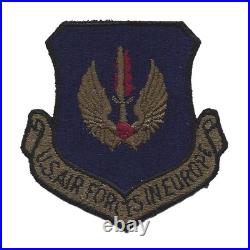 United States Air Force in Europe (USAFE) Military Patch Subdued USAF