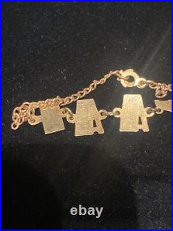 United States Armed Air Force World War 2 Bracelet Rare 10kt Gold Em Stamped