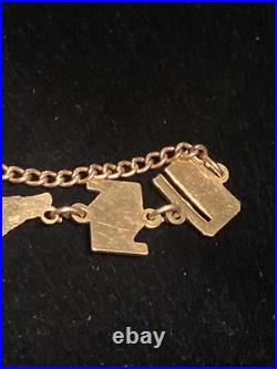 United States Armed Air Force World War 2 Bracelet Rare 10kt Gold Em Stamped