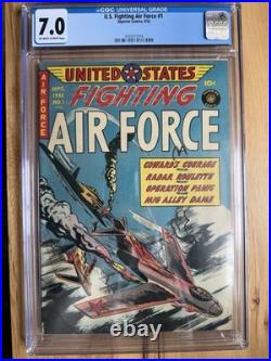 United States Fighting Air Force #1 CGC 7.0 Superior Comics 1952 Scarce