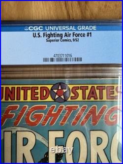United States Fighting Air Force #1 CGC 7.0 Superior Comics 1952 Scarce