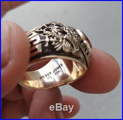 United States Military AIR FORCE Academy Rings 1960, Gold 10k, size 9.5