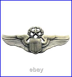 United States Sterling Silver Army Air Force Command Pilot Badge pin Davorn