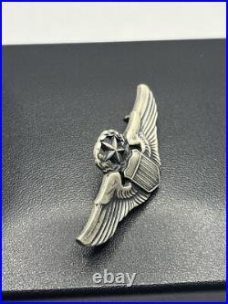 United States Sterling Silver Army Air Force Command Pilot Badge pin Davorn