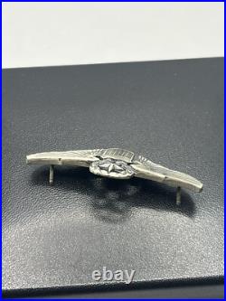 United States Sterling Silver Army Air Force Command Pilot Badge pin Davorn