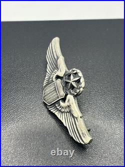 United States Sterling Silver Army Air Force Command Pilot Badge pin Davorn