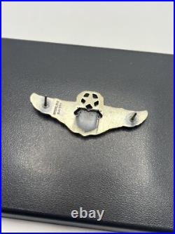 United States Sterling Silver Army Air Force Command Pilot Badge pin Davorn