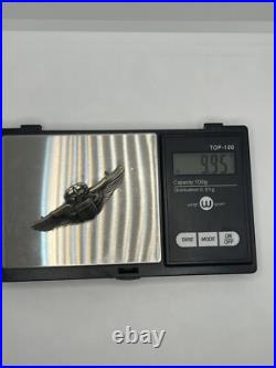 United States Sterling Silver Army Air Force Command Pilot Badge pin Davorn