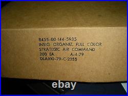 Us Air Force Sealed Box Of 200 Usaf Strategic Air Command Sac Patches Color