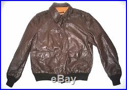 Us Army Air Force Flyers Men's Leather Bomber Type A-2 Jacket Size 48 Long