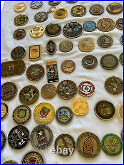 Us Army Usn Usaf Challenge Coins 200 Plus General Abn Infantry Extra Duplicates