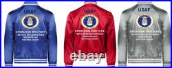 Usaf 172nd Airlift Wingoperation Epic Fury Satin Jacketusaf Official License