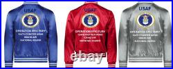 Usaf 172nd Airlift Wingoperation Epic Fury Satin Jacketusaf Official License