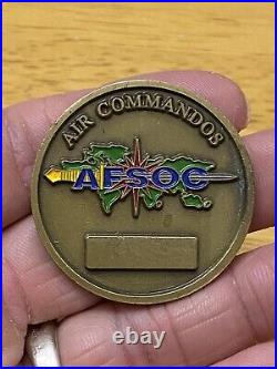 Usaf Afsoc Air Commandos Air Force Special Operations Command Challenge Coin