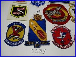 Usaf Air Force Military Patch F105 Thunderchief Pilot Grouping Retired 06