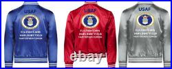 Usaf F-15e Strike Eagleoperation Epic Fury Satin Jacketusaf Official License