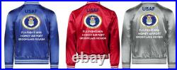 Usaf F-15e Strike Eagleoperation Epic Fury Satin Jacketusaf Official License