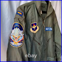 Usaf Flightsuit Flyers Coveralls Size 46 L Vintage 1972