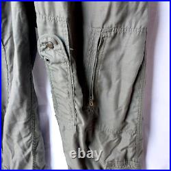 Usaf Flightsuit Flyers Coveralls Size 46 L Vintage 1972