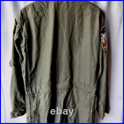 Usaf Flightsuit Flyers Coveralls Size 46 L Vintage 1972