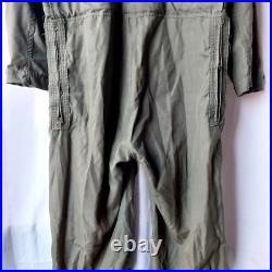 Usaf Flightsuit Flyers Coveralls Size 46 L Vintage 1972