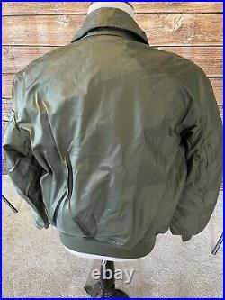 Usaf Flyers Jacket Cwu45p Cold Weather Nomex/aramid Green Large New