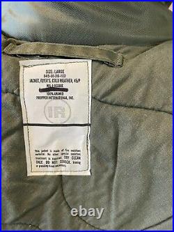 Usaf Flyers Jacket Cwu45p Cold Weather Nomex/aramid Green Large New