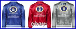 Usaf Joint Base San Antonio Texas Satin Jacketusaf Official License