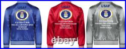 Usaf Mcconnell Air Force Base Kansas Satin Jacketusaf Official License
