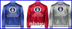 Usaf Mcconnell Air Force Base Kansas Satin Jacketusaf Official License