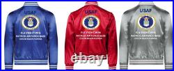 Usaf Pease Air Force Base New Hampshire Satin Jacketusaf Official License