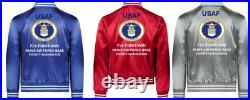 Usaf Pease Air Force Base New Hampshire Satin Jacketusaf Official License