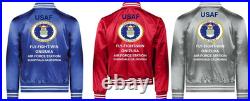 Usaf Pease Air Force Base New Hampshire Satin Jacketusaf Official License