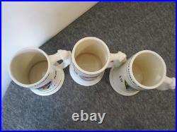 Usaf Steins/mugs 1980 (3) Cobra Snoopy Unicorn Army Hall Fame Ranger Estate