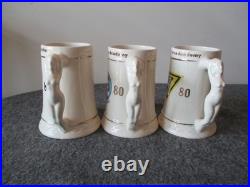 Usaf Steins/mugs 1980 (3) Cobra Snoopy Unicorn Army Hall Fame Ranger Estate