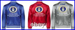 Usaf Travis Air Force Base California Satin Jacketusaf Official License