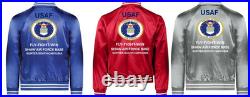 Usaf Travis Air Force Base California Satin Jacketusaf Official License