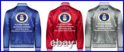 Usaf Travis Air Force Base California Satin Jacketusaf Official License