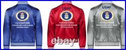 Usafharlingen Air Force Base Texas Satin Jacketusaf Official License