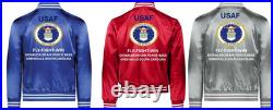 Usafharlingen Air Force Base Texas Satin Jacketusaf Official License