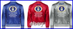 Usafhomestead Air Force Base Florida Satin Jacketusaf Official License