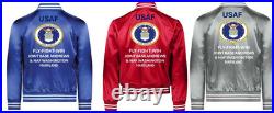 Usafjoint Base Andrews & Naf Washingtonsatin Jacketusaf Official License