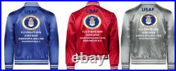 Usafjoint Base Andrews & Naf Washingtonsatin Jacketusaf Official License