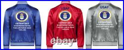 Usafvietnam 307th Strategic Wingthailandsatin Jacketusaf Official License