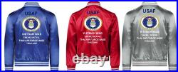 Usafvietnam 307th Strategic Wingthailandsatin Jacketusaf Official License
