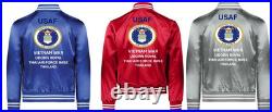 Usafvietnam 307th Strategic Wingthailandsatin Jacketusaf Official License