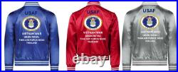 Usafvietnam 307th Strategic Wingthailandsatin Jacketusaf Official License